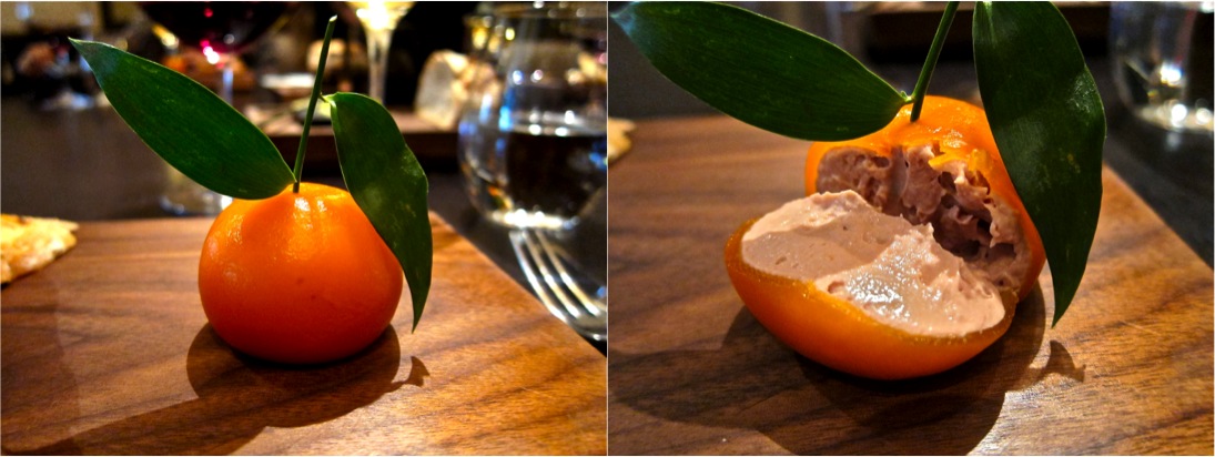 meat fruit at dinner by heston